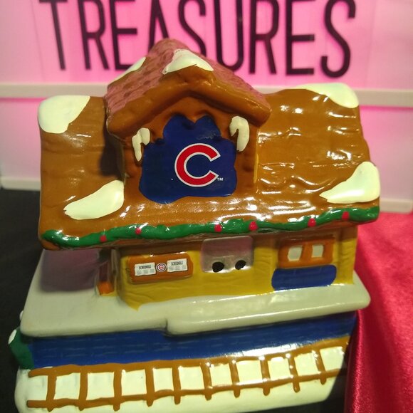 Chicago Cubs Railway Christmas Village 2012 Forever Collectibles MLB Decor - Picture 3 of 8